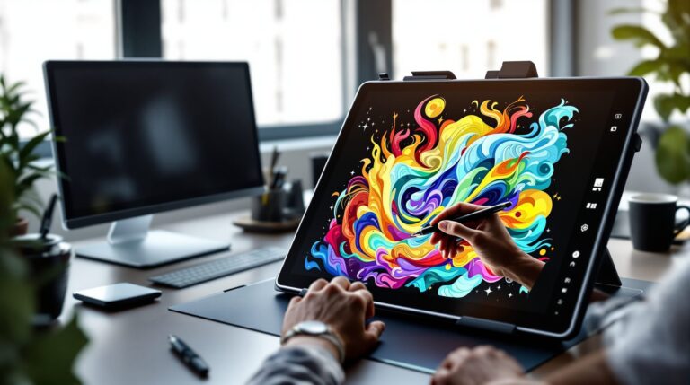 tableta grafica pantalla