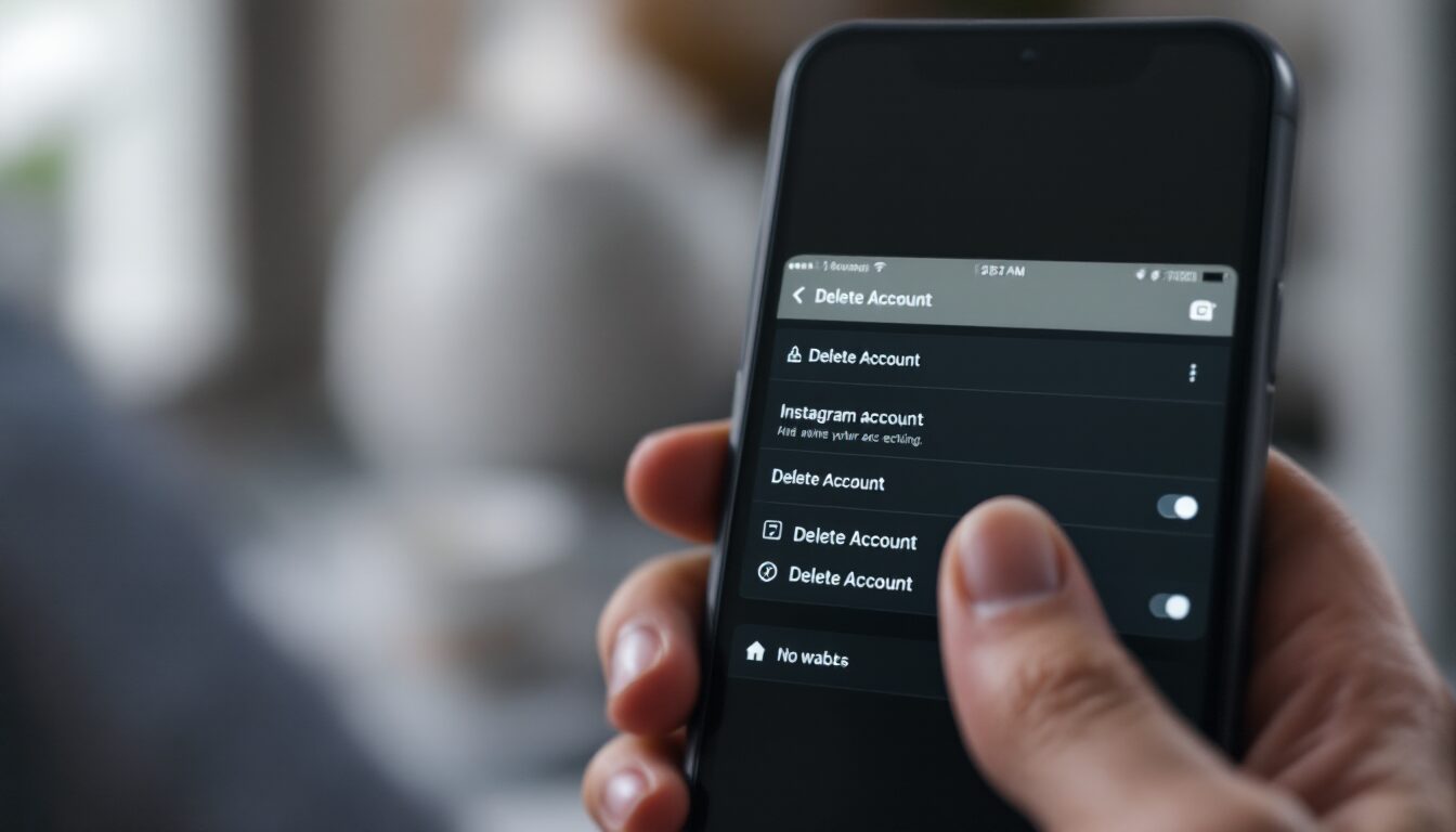 eliminar cuenta instgram