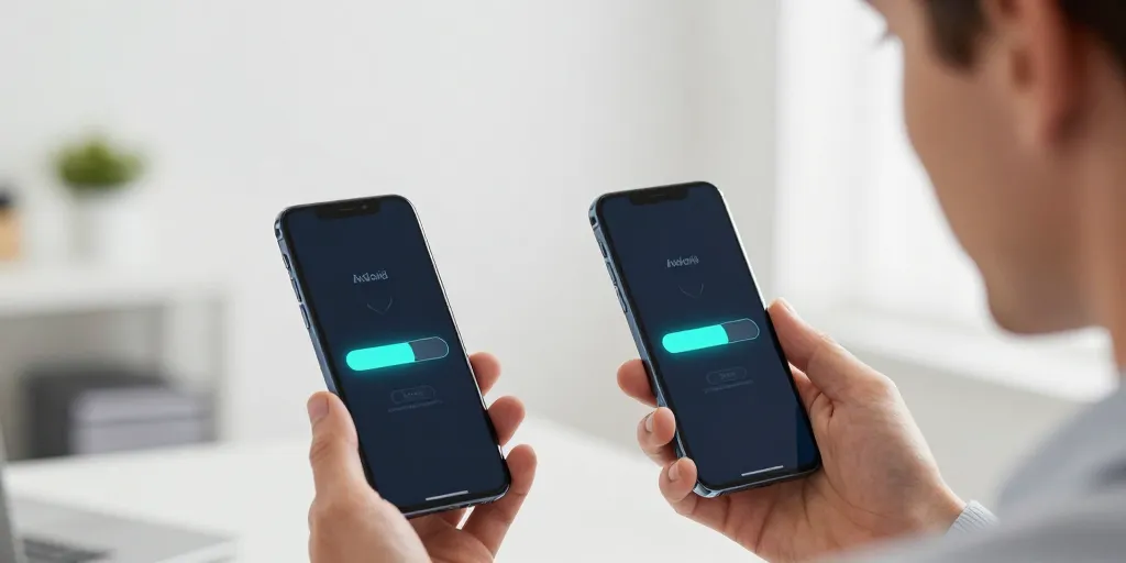 transferir datos android a android
